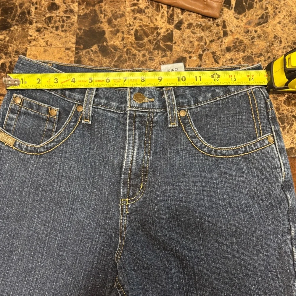Rockies Natural‎ Rise Jeans Womens 8XL Dark Wash Western V-Yoke Straight